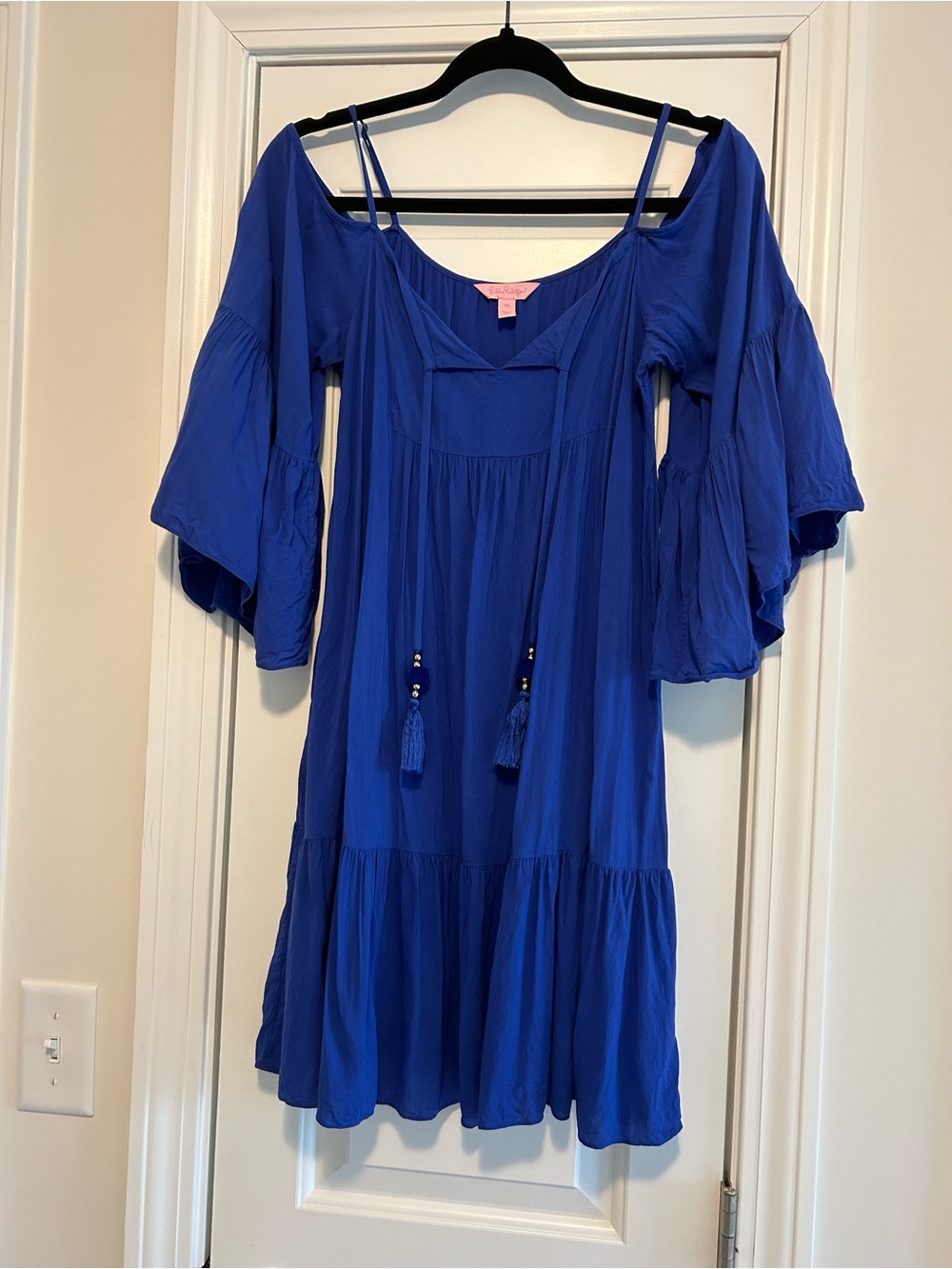 Lilly Pulitzer Royal Blue Off-Shoulder Dress XS